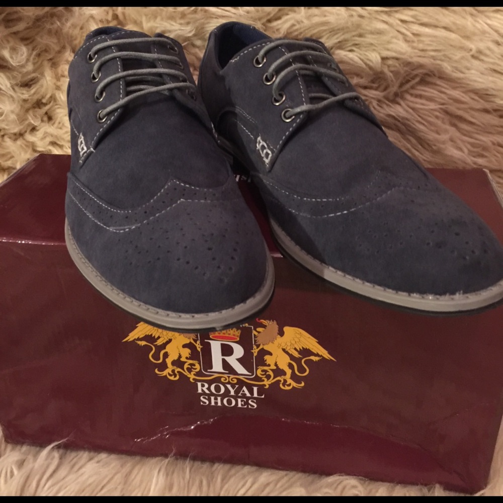 ROYAL Men's Kevin-02 Wing Tip Oxford Dress Shoe